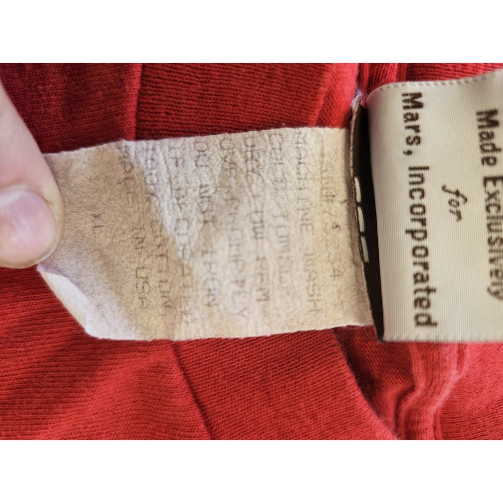 Vintage M&M's Shirt Mens Extra Large Red Color Block Logo‎ Candy Graphic 90s USA - Picture 6 of 6
